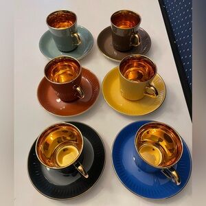 Vintage Figgio Flint Demitasse Set